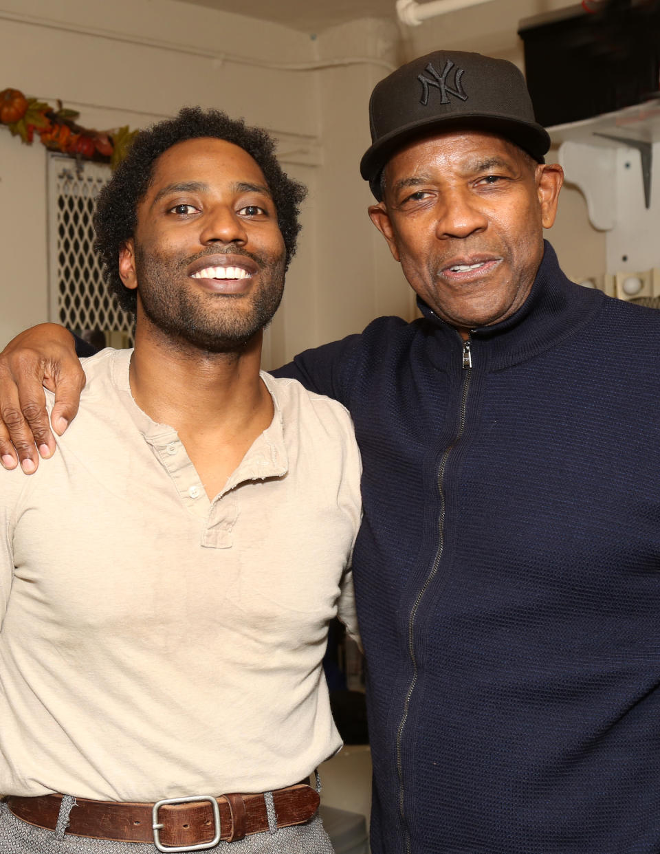 John David Washington and Denzel Washington