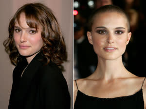 Natalie Portman's shaved head