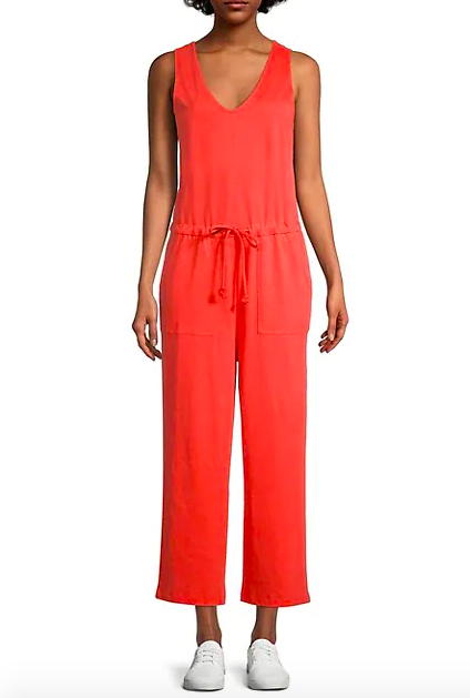 V-Neck Cotton Jumpsuit. Image via The Bay.