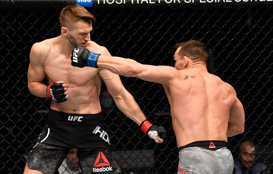 Chandler enjoyed a perfect UFC debut as he TKOed Dan Hooker at UFC 257Zuffa LLC via Getty Images