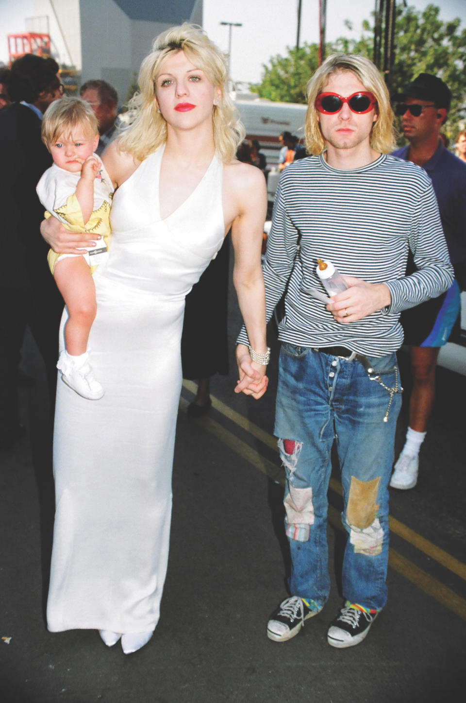 Courtney Love, Frances Bean Cobain and Kurt Cobain