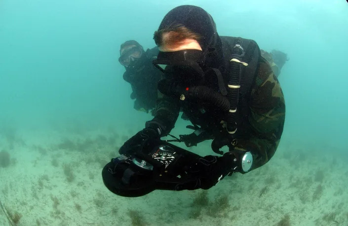 US Navy SEAL combat diver