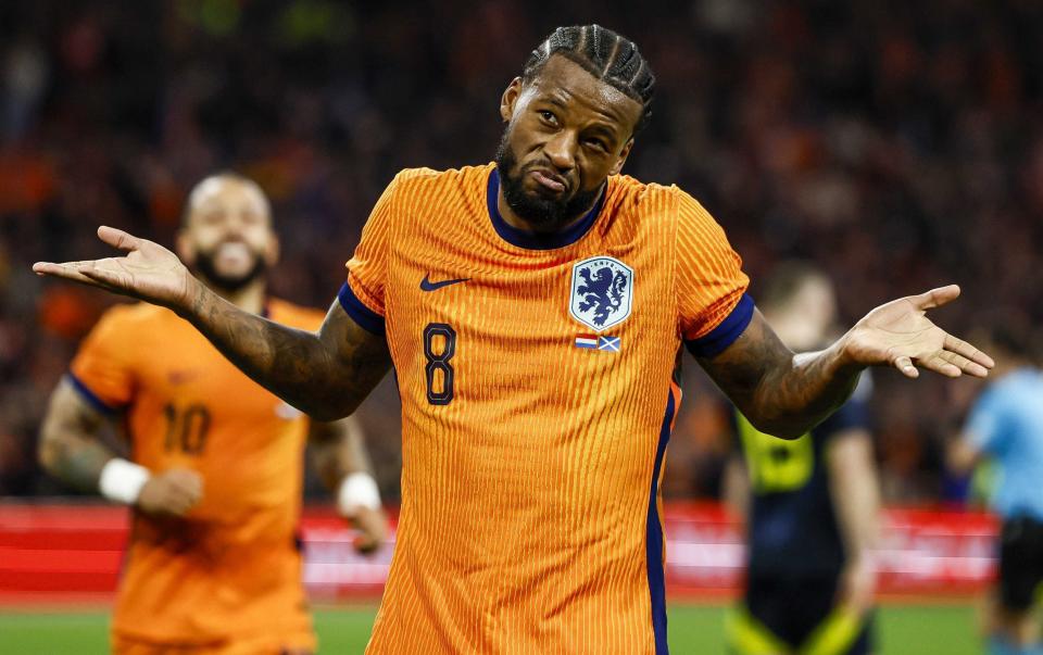 Georginio Wijnaldum scored Netherlands second in Amsterdam