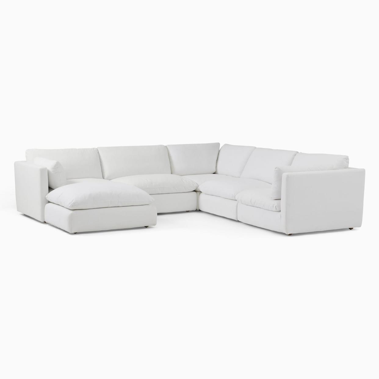 <p><a href="https://go.redirectingat.com?id=74968X1596630&url=https%3A%2F%2Fwww.westelm.com%2Fproducts%2Fhampton-6-piece-sectional-h6870&sref=https%3A%2F%2F" rel="nofollow noopener" target="_blank" data-ylk="slk:Shop Now;elm:context_link;itc:0;sec:content-canvas" class="link rapid-noclick-resp">Shop Now</a></p><p>Hampton Modular 6-Piece Sectional (125")</p><p>westelm.com</p><p>$5355.20</p>