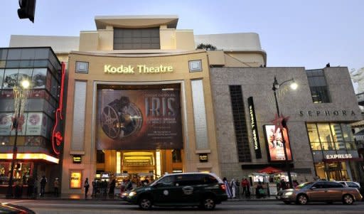 File photo of the Kodak Theatre in Hollywood, California, the venue that hosts the annual Oscars show which was renamed the Dolby Theatre on May 1, 2012, after the audio pioneer gained naming rights previously held by the bankrupt camera company Kodak