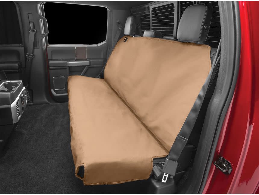 <p><a href="https://go.redirectingat.com?id=74968X1596630&url=https%3A%2F%2Frealtruck.com%2Fp%2Fweathertech-seat-protectors%2F&sref=https%3A%2F%2Fwww.roadandtrack.com%2Fgear%2Fg60385401%2Fbest-dog-car-seat-covers%2F" rel="nofollow noopener" target="_blank" data-ylk="slk:Shop Now;elm:context_link;itc:0;sec:content-canvas" class="link rapid-noclick-resp">Shop Now</a></p><p>WeatherTech Seat Protector</p><p>realtruck.com</p><p>$161.95</p><span class="copyright">RealTruck</span>