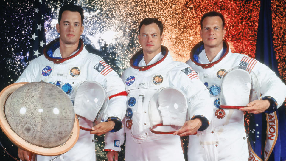<p> <strong>Release date:</strong> June 30, 1995 </p> <p> <strong>Cast: </strong>Tom Hanks, Bill Paxton, Kevin Bacon&#xA0; </p> <p> Astronauts Jim Lovell, Jack Swigert, and Fred Haise were supposed to land on the moon, but catastrophe strikes: one of the tanks holding their craft&#x2019;s liquid oxygen explodes, sending their module tumbling and destroying much of the capsule&#x2019;s inner workings. The Apollo 13 movie details the efforts to get the trio safely back to Earth without shying away from the terrifying truth that it is very, very easy to die in space. </p> <p> Ed Harris provides steely strength as Flight Director Gene Krantz, who famously declares that &#x201C;Failure is not an option&#x201D; when it comes to figuring out how to restart the Odyssey before the astronauts suffocate. Come for the outstanding performances, stay for the reminder that this actually happened.&#xA0; </p>