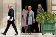 <p>François de Rugy lors de la passation de pouvoir avec Elisabeth Borne à la tête du ministère de la Transition écologique. </p>