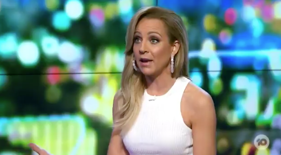 Carrie Bickmore has had an awkward moment with A-lister Matthew McConaughey on The Project. Photo: Channel 10.