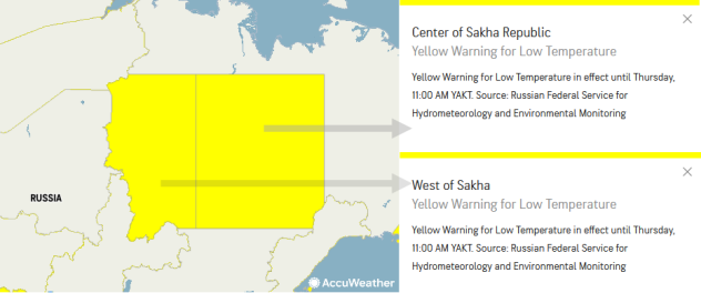 Yellow Warning Russia