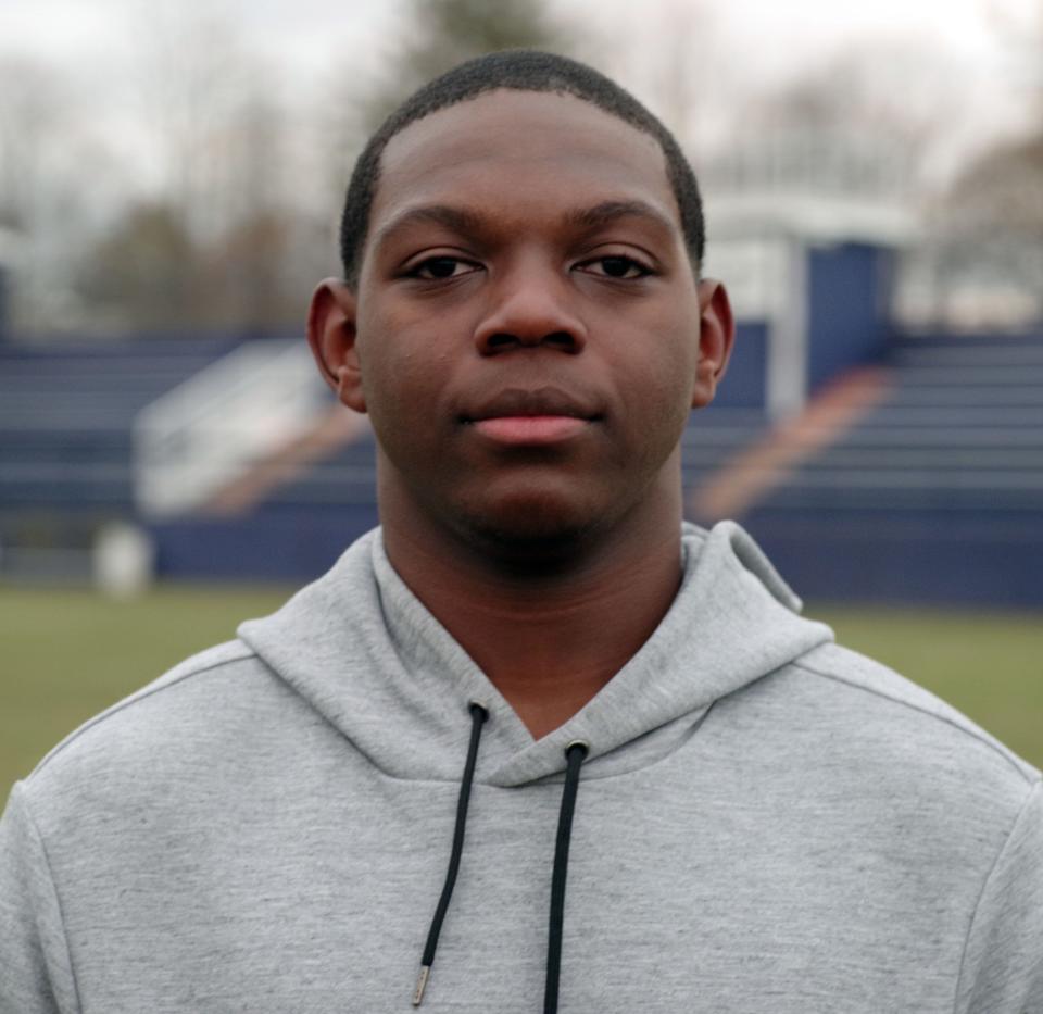 Monday, Nov. 29, 2021 -- Rockland Bulldog Austin Clarke, 17