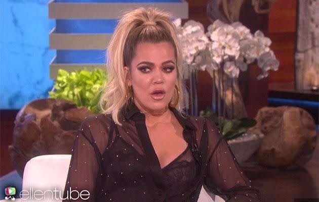 Khloe broke her silence on The Ellen DeGeneres Show. Source: CBS