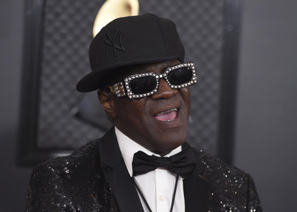 Flavor Flav at the Grammy Awards in January. (Photo: Jordan Strauss/Invision/AP)