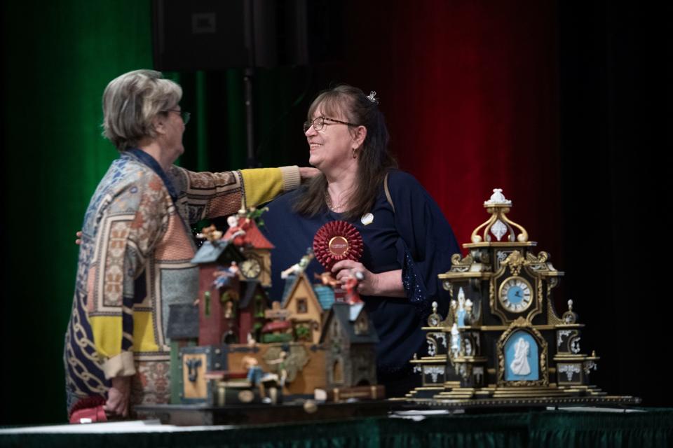 Scenes from the annual gingerbread house contest judging at the Omni Grove Park Inn on November 21, 2022.