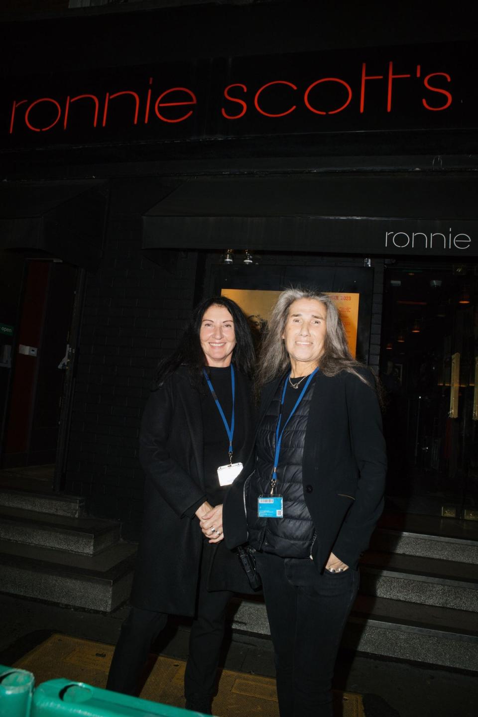 Jacqui and Paola at Ronnie Scott's (ES Magazine)