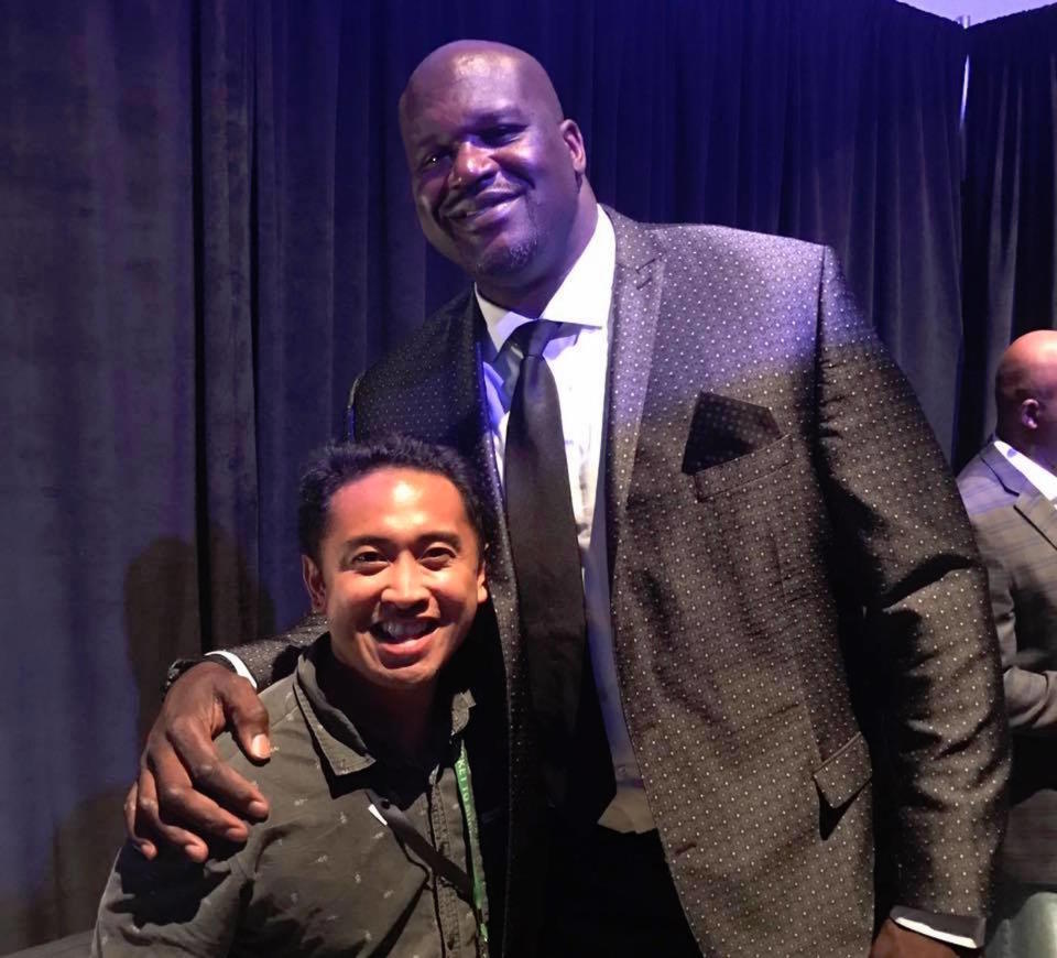 Shaquille O'Neal and Yahoo Finance Senior Correspondent JP Mangalindan.