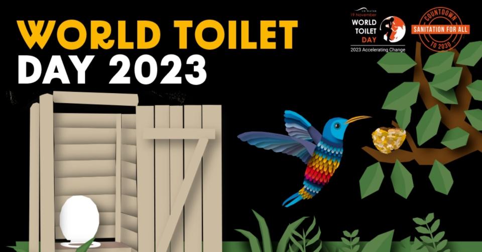 聯合國制定每年11月19日為「世界廁所日」（World Toilet Day），2023年的主題是「加速變革」（Accelerating Change），並以蜂鳥作為象徵圖騰。
