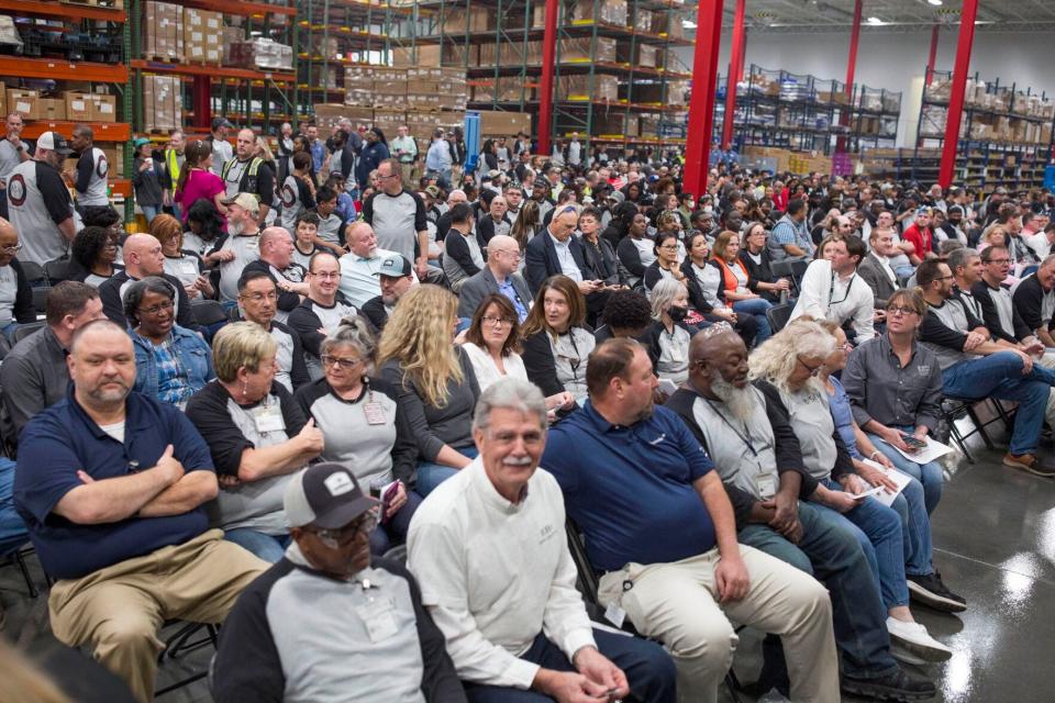 More than 750 associates gather to celebrate 25 year anniversary of BSH Home Appliances Corporation in New Bern, N.C. on Thursday, Feb. 16, 2023.