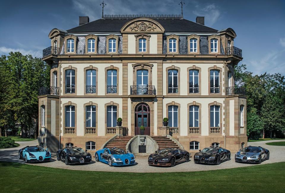 les legendes de bugatti veyron models at bugatti hq