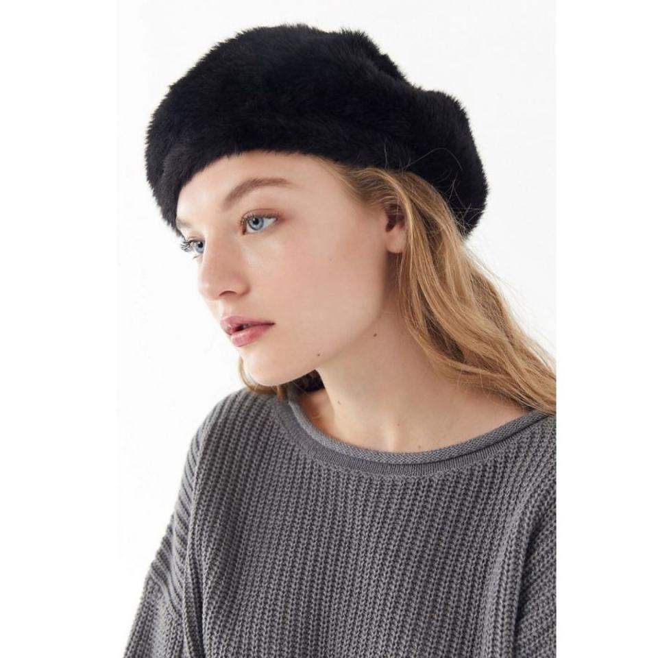 Berets, often associated with all things French, were the <a href="https://www.refinery29.com/en-us/beret-hat-trend-photos" target="_blank" rel="noopener noreferrer">Insta-girl accessory of the season</a>. They come in so many colors and textures, it's possible to find a beret to suit anyone's style.&nbsp;<br /><br /><strong><a href="https://www.urbanoutfitters.com/shop/eyelash-faux-fur-beret" target="_blank" rel="noopener noreferrer">Get this faux fur beret for $24</a>.</strong>