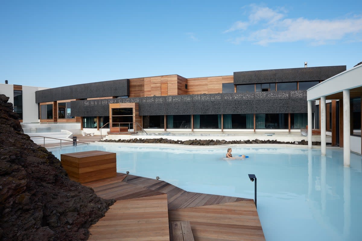 Relax in the geothermal water, away from the public eye (Blue Lagoon Retreat)