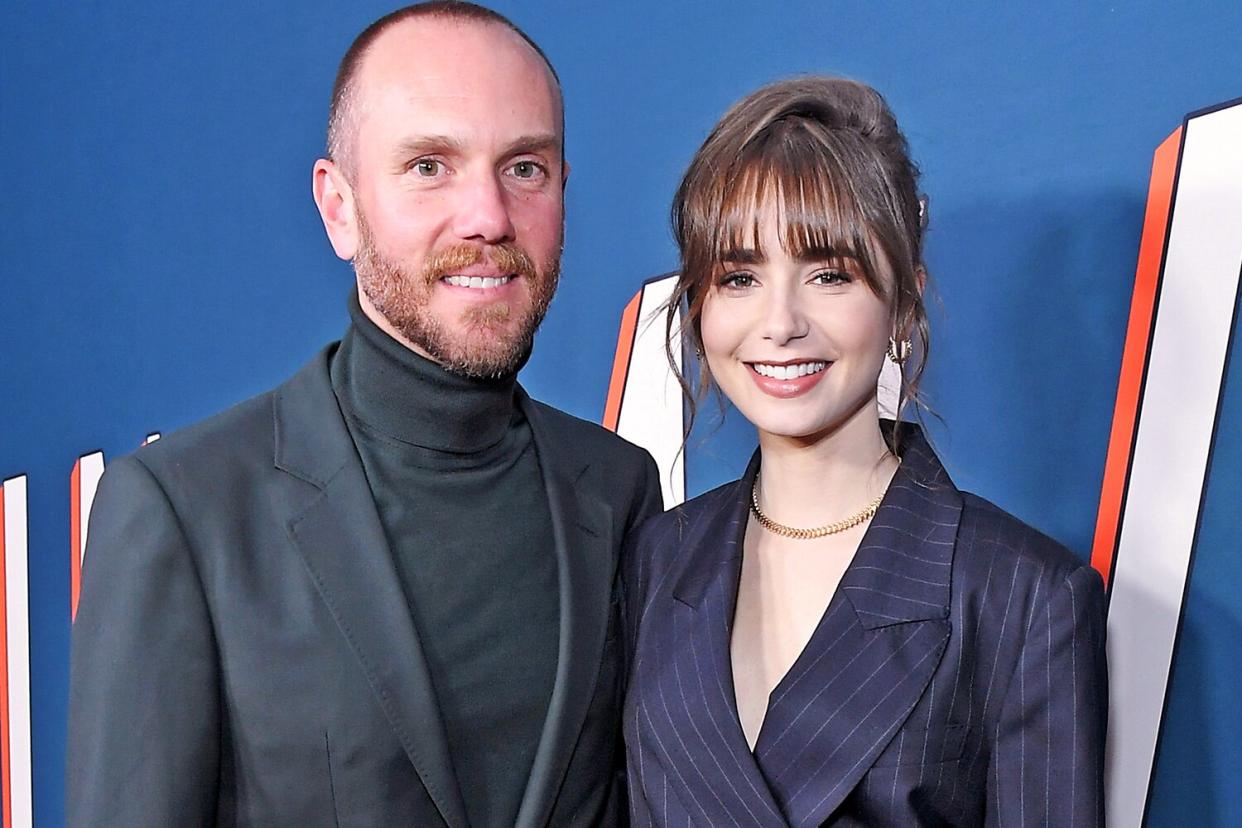 WEST HOLLYWOOD, CALIFORNIA - MARCH 11: (L-R) Charlie McDowell and Lily Collins attend the "Windfall" LA Special Screening on March 11, 2022 in West Hollywood, California. (Photo by Charley Gallay/Getty Images for Netflix)