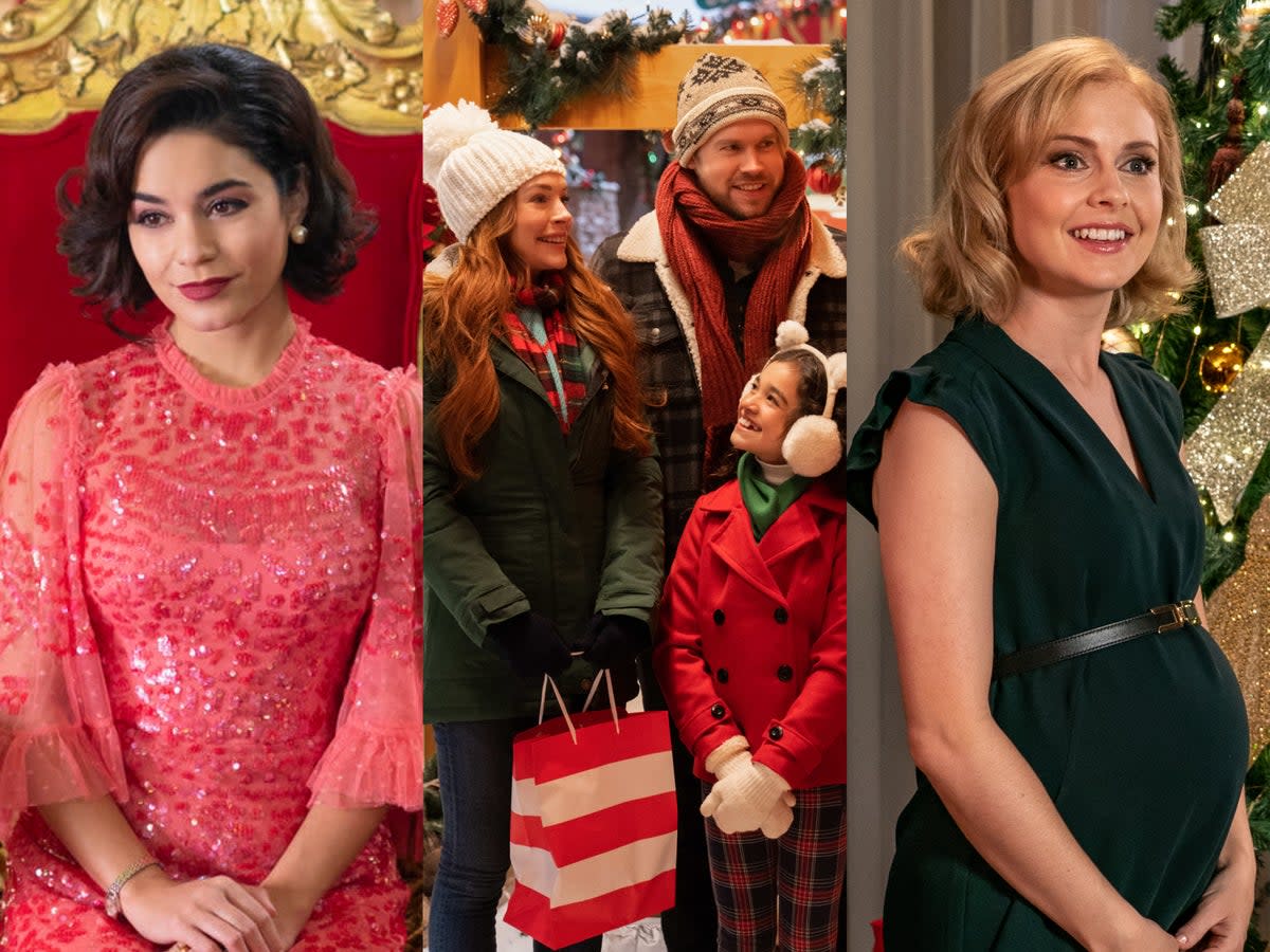 From L-R: ‘The Princess Switch 2’, ‘Falling For Christmas’, ‘A Christmas Prince 3' (Netflix)