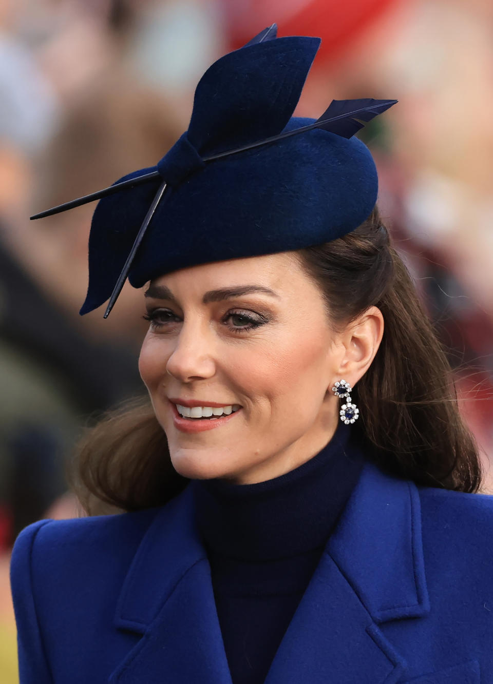 Catherine, Princess of Wales attends the Christmas Morning Service at Sandringham Church on December 25, 2023 in Sandringham, Norfolk