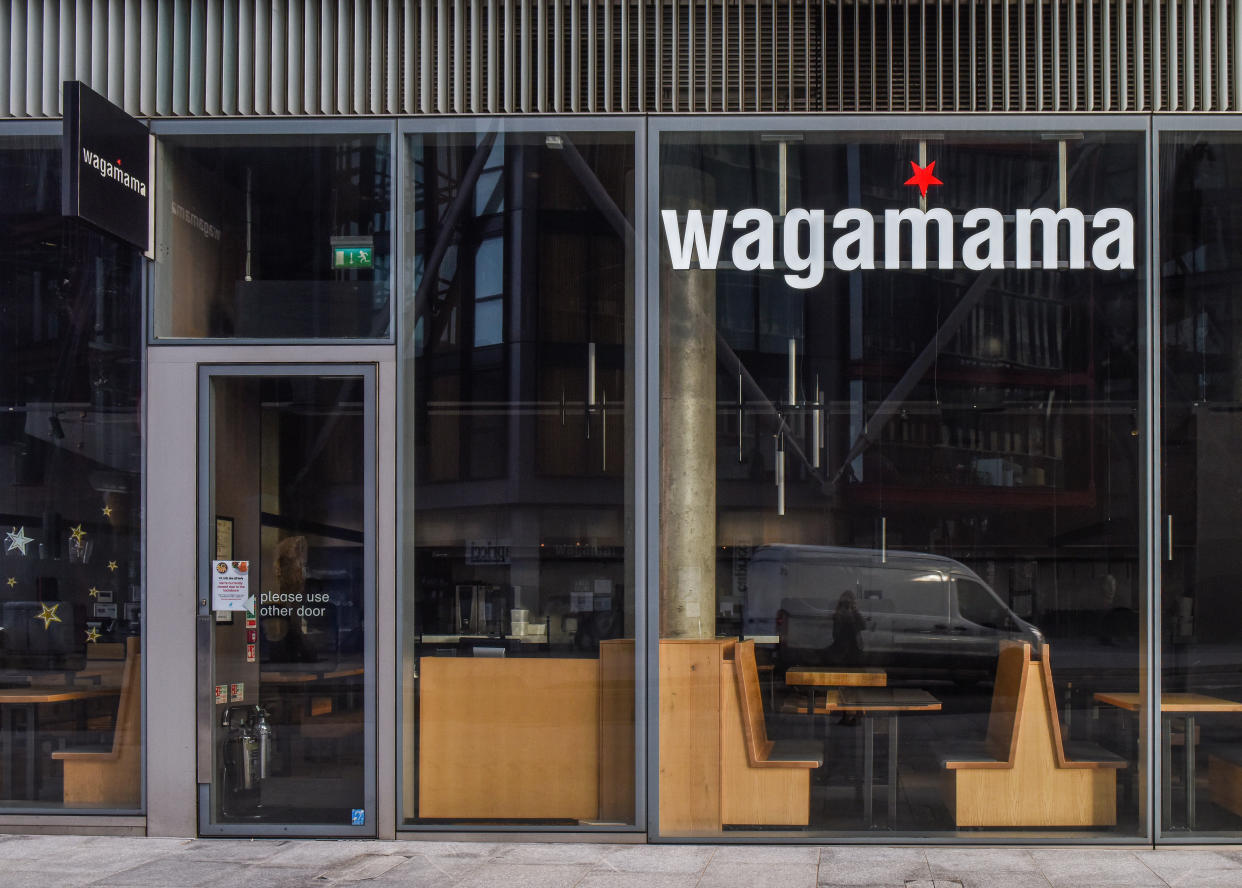 Wagamama restaurant seen in central London near the Tate Modern. Photo: Petra Figueroa/SOPA/LightRocket via Getty Images