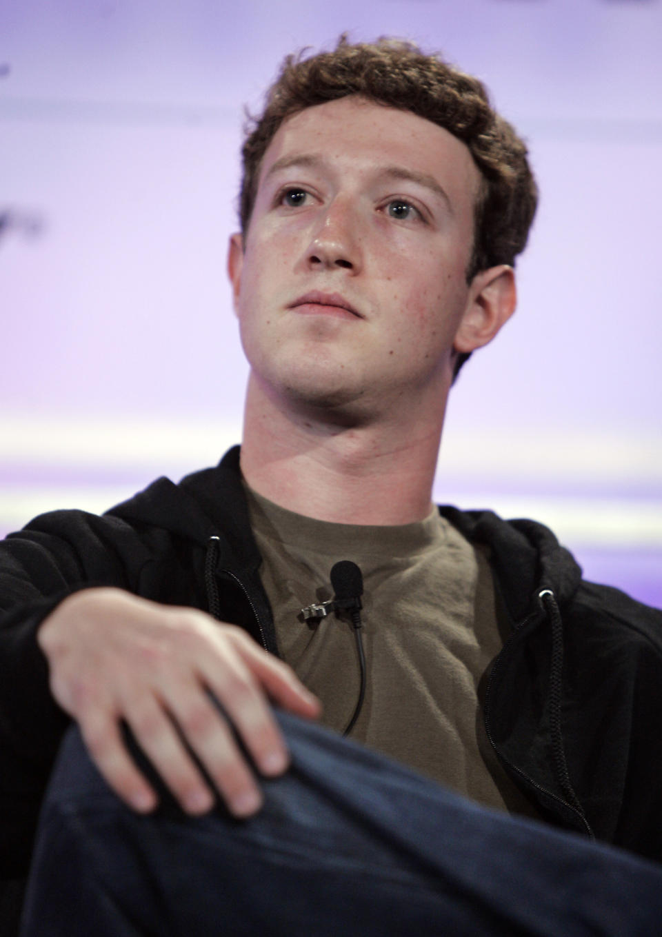 Mark Zuckerberg, Facebook’s founder, listens during a talk in San Francisco, Oct. 17, 2007. (Photo: AP/Paul Sakuma)