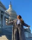 <p>Arriving in the United States Capitol ahead of President Biden's inauguration, the 51-year-od wore a houndstooth two-piece by Chanel.</p><p><a href="https://www.instagram.com/p/CKRZTGcJR1h/" rel="nofollow noopener" target="_blank" data-ylk="slk:See the original post on Instagram;elm:context_link;itc:0;sec:content-canvas" class="link ">See the original post on Instagram</a></p>