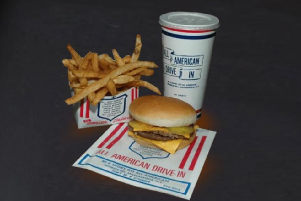 Trump’s team put in a substantial order at the beloved Long Island eatery. All American Hamburger Drive In