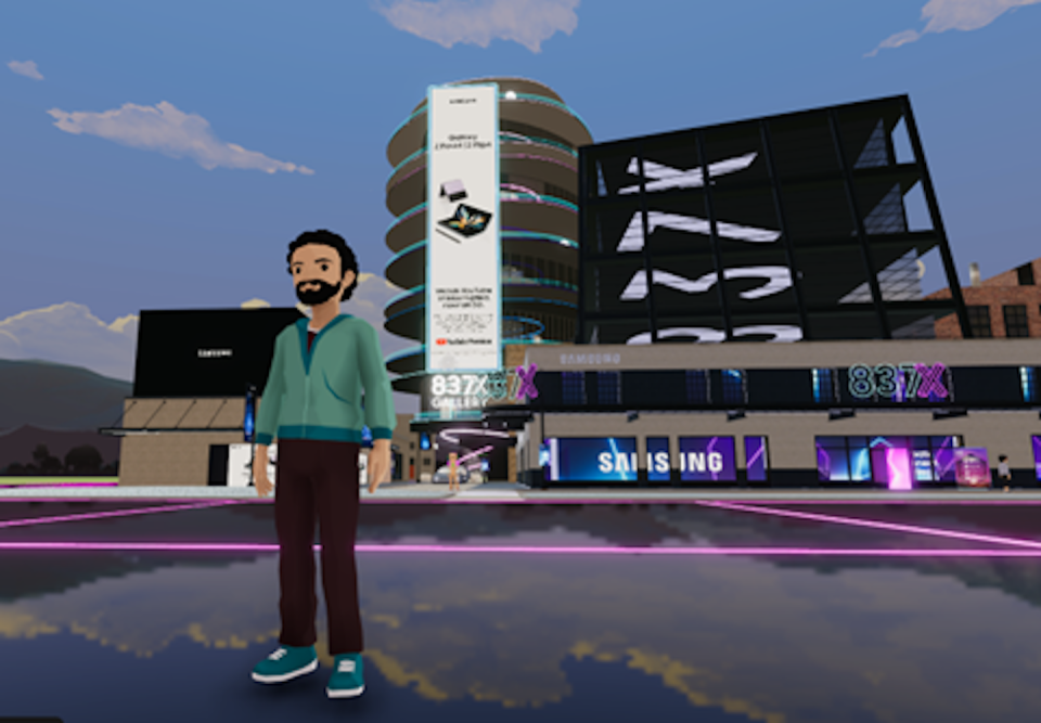 My virtual avatar in Decentraland. (Decentraland Foundation), Author provided