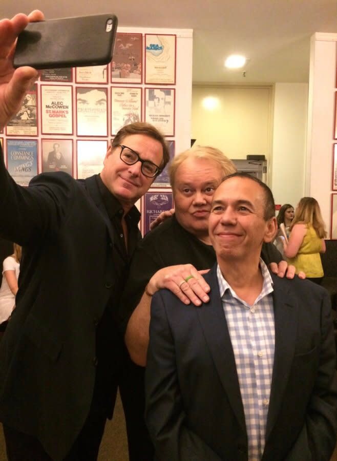 Gilbert Gottfried with Fellow Comedians Bob Saget and Louie Anderson