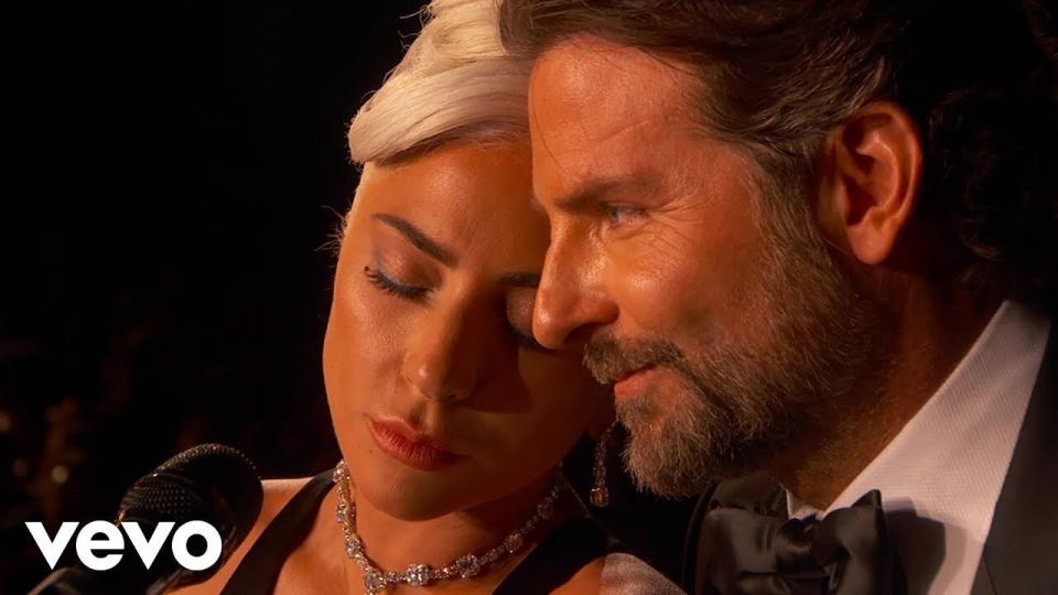 Back in February, Lady Gaga was forced to address the rumours after Twitter was set alight  with the way the Star is Born actress and her co-star, Bradley Cooper, looked at each other during their Oscars performance. Photo: Vevo 