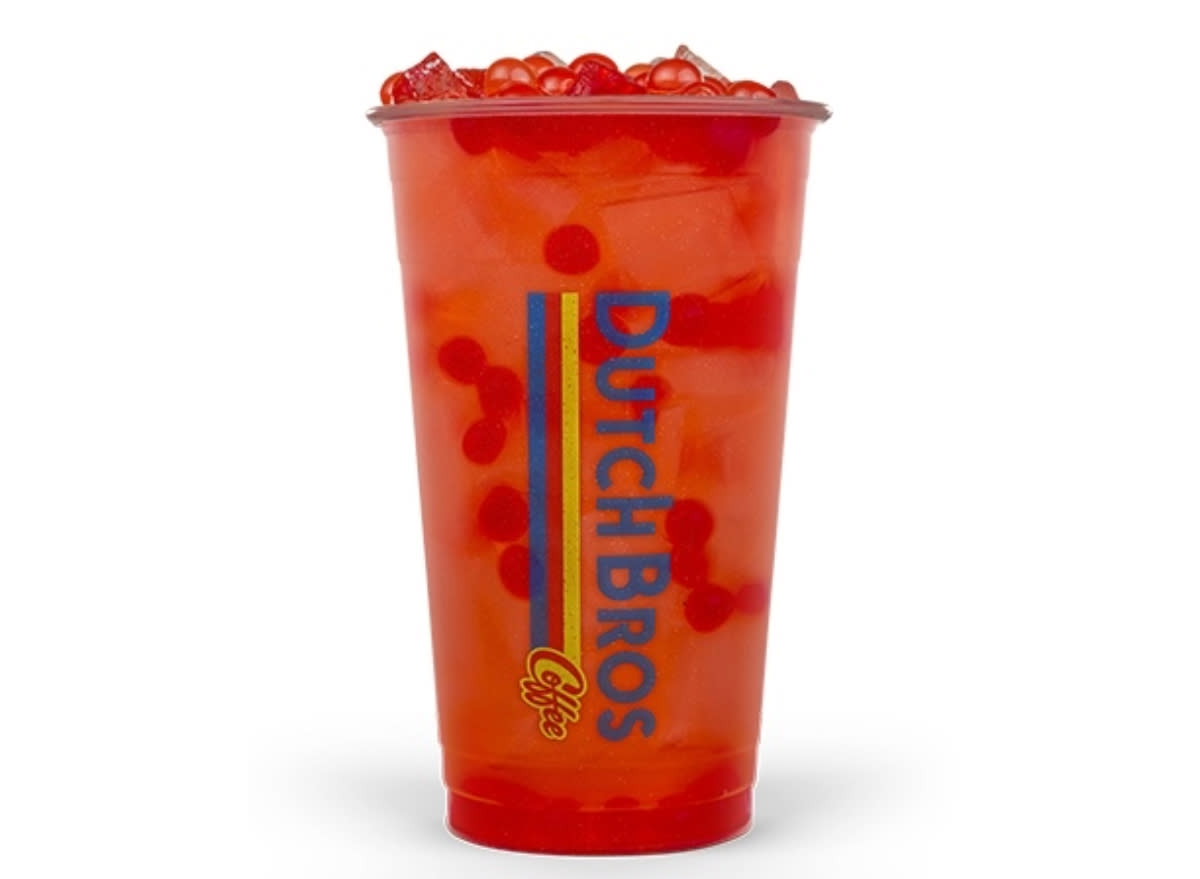 dutch bros iced poppin' boba berry lemonade