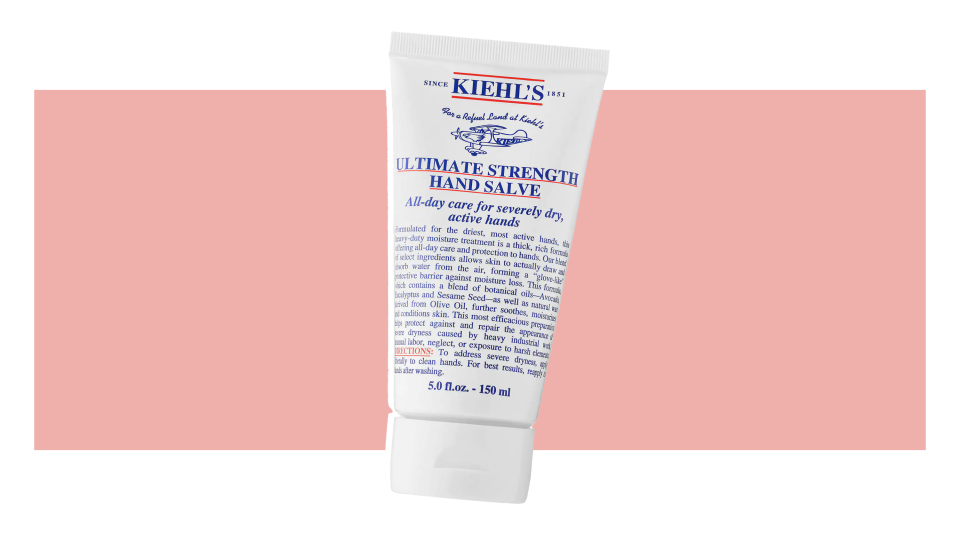 The Kiehl's Ultimate Strength Hand Salve moisturized dry, cracked hands.