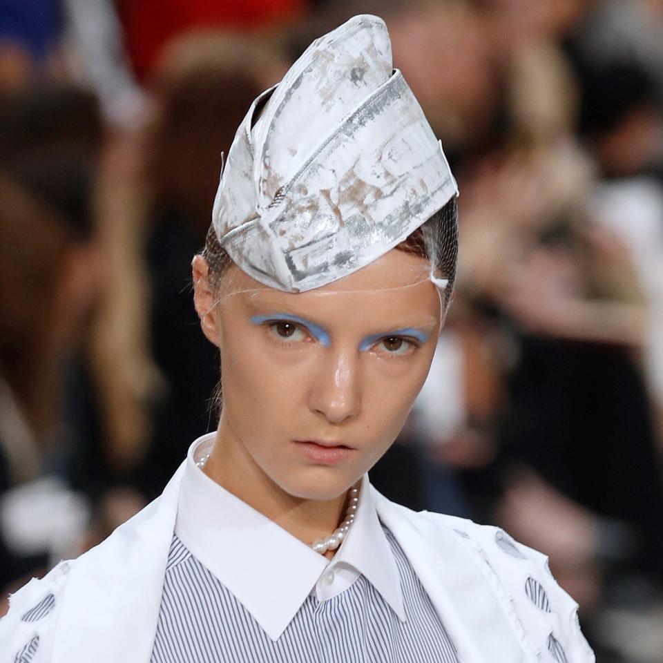 Maison Margiela: Bleached Blue Brows