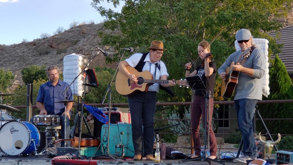 The Aiden Barrick Band performs in Springdale