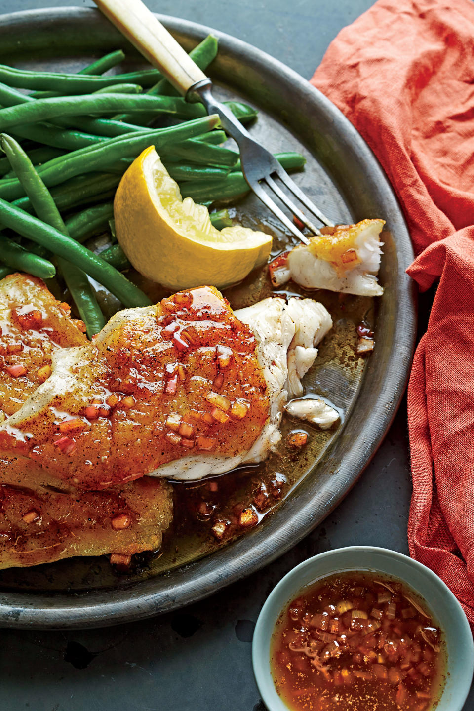 Pan-Seared Grouper with Balsamic Brown Butter Sauce