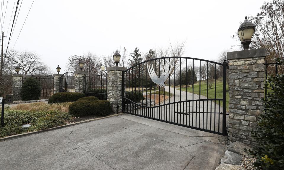 The entrance to the Valhalla Golf Club in Louisville, Ky. on Jan. 16, 2022.  