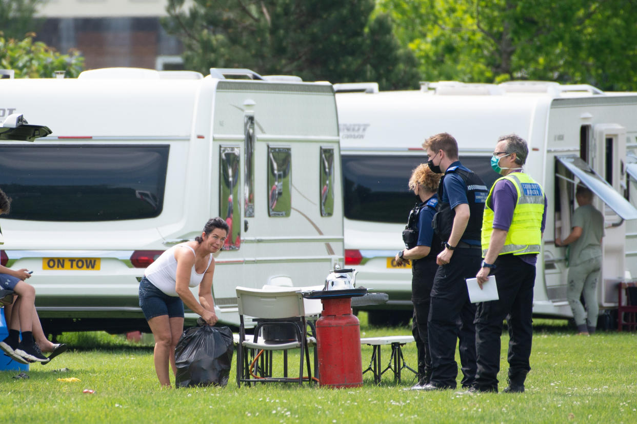 Earlier this year a charity revealed a “shocking” lack of areas for travellers to stay in England. (SWNS)