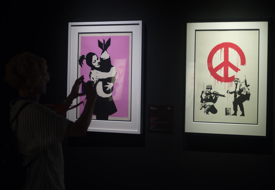 Bansky The art of Protest in Malaga, Spain - 23 May 2019