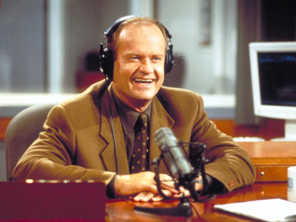 ‘I’m listening’: Grammer as Frasier Crane in the acclaimed ‘Cheers’ spin-off (Getty)