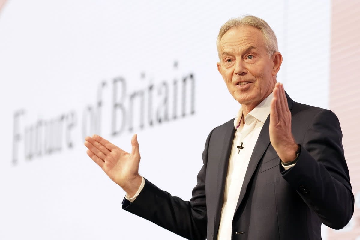 Sir Tony Blair has issued warning over the rise of the far right and the far left  (PA Wire)