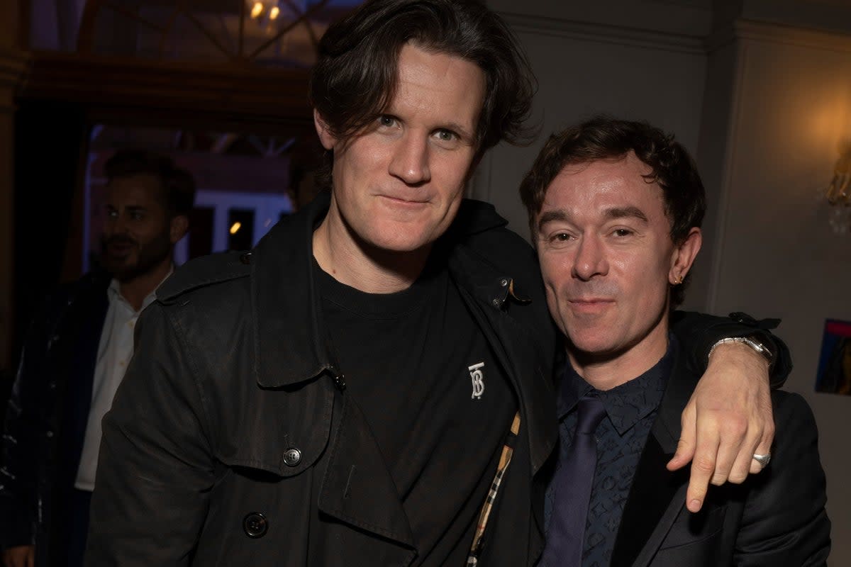 Matt Smith with Robbie Furze  (Vianney Le Caer/Invision/AP)