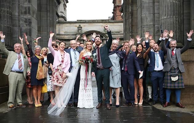 The pair hired a wedding photographer for two hours. Photo: Facebook