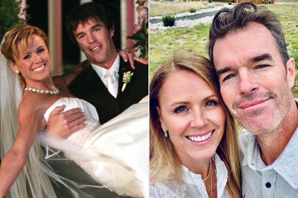 <p>Dala Yitzhak/Disney General Entertainment Content via Getty; Trista Sutter/ Instagram</p> Trista and Ryan Sutter, then and now