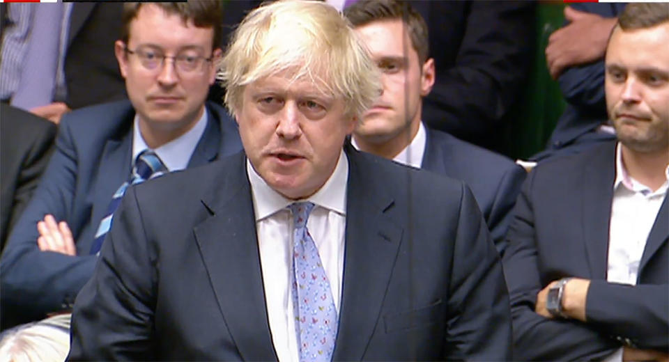 Boris Johnson delivers his resignation speech