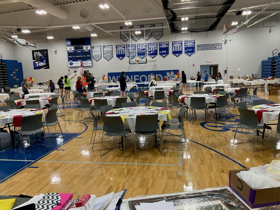 On April 13 the gymnasium at Wynford High School will be transformed into a warm and friendly setting for the Bucyrus Rotary Club's AuctionFest fundraiser, this year benefiting both the Rotary Club and Crawford County's Dolly Parton Imagination Library.